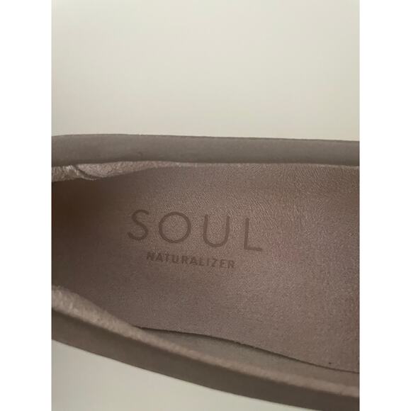 New SOUL Naturalizer Joyla Size 7.5 Brown Suede Leather Loafers - Picture 10 of 12